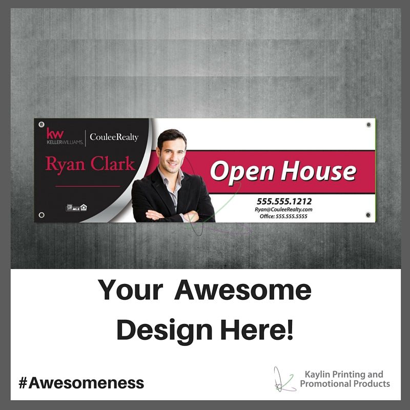 Custom printed full color banners personalized with your custom imprint or logo.