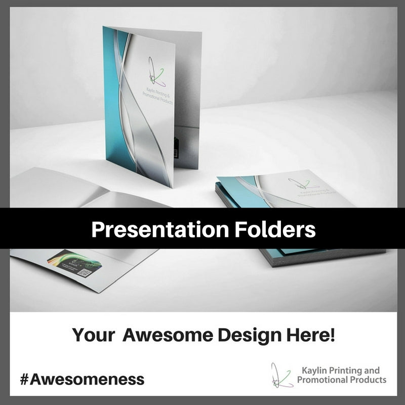 Presentation Folders printed and personalized with your custom imprint or logo.