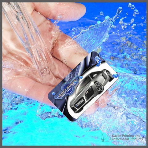 KYN-001 Waterproof Business Cards, personalized with your custom imprint or logo.