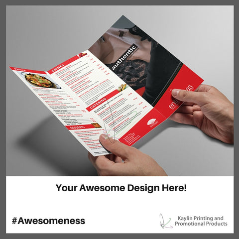 KYN-BRC-001 Custom printed full color brochures personalized with your custom imprint or logo.