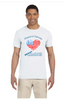 Dissent is Patriotric Distressed American Heart Flag T-Shirts